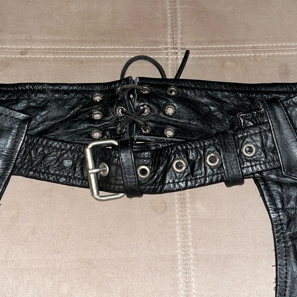 Black Leather Chaps - Picture 5 of 7